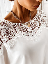 Load image into Gallery viewer, Loose Long-sleeved Lace Stitching Blouse