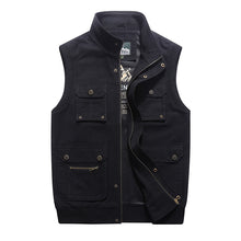 Load image into Gallery viewer, Men&#39;S Casual Waistcoat Multi-Pocket Cotton Loose Waistcoat