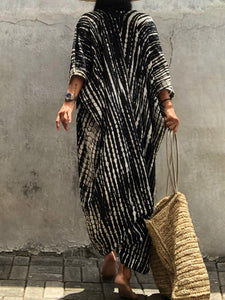 Women Irregular Print Beach Long Cardigan Cover-Up