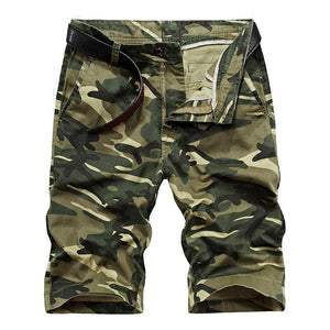 Cotton Summer Men'S Casual Camouflage Five-Point Pants