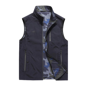 Men'S Casual Double-Sided Outdoor Loose Camouflage Vest