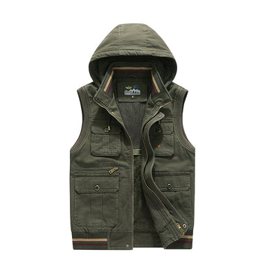 Winter Plus Velvet Warm Loose Hooded Vest