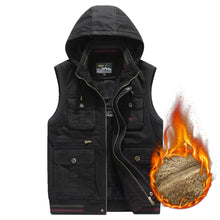 Load image into Gallery viewer, Winter Plus Velvet Warm Loose Hooded Vest