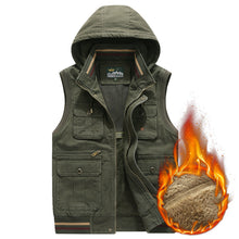 Load image into Gallery viewer, Winter Plus Velvet Warm Loose Hooded Vest