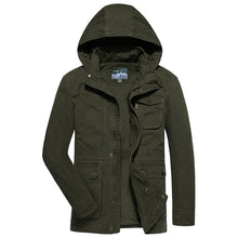 Load image into Gallery viewer, Men&#39;S Mid-Length Autumn And Winter Washed Jacket