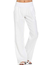 Load image into Gallery viewer, Hérmorcy Women Solid Color Loose Casual Wide-leg Pants Trousers