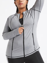 Load image into Gallery viewer, Plus Size Sports Jacket Running Yoga Top