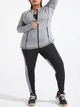 Load image into Gallery viewer, Plus Size Sports Jacket Running Yoga Top