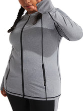 Load image into Gallery viewer, Plus Size Sports Jacket Running Yoga Top