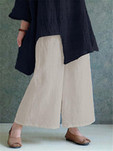 Load image into Gallery viewer, Hérmorcy Women&#39;s Cotton Loose Retro Wide-leg Pants