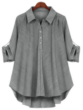 Load image into Gallery viewer, Women's Plus Size Loose Mid-length Shirt