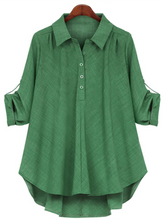 Load image into Gallery viewer, Women's Plus Size Loose Mid-length Shirt
