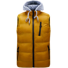 Load image into Gallery viewer, Men&#39;S Hooded Autumn Warm Sleeveless Cotton Vest