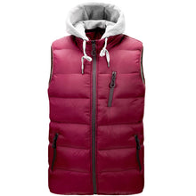 Load image into Gallery viewer, Men&#39;S Hooded Autumn Warm Sleeveless Cotton Vest