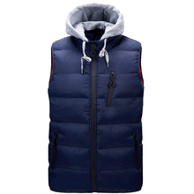 Load image into Gallery viewer, Men&#39;S Hooded Autumn Warm Sleeveless Cotton Vest