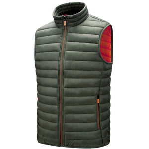 Men'S Autumn Stand-Up Collar Waistcoat Warm Vest