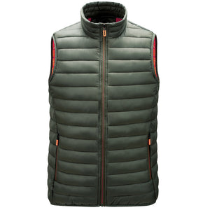 Men'S Autumn Stand-Up Collar Waistcoat Warm Vest