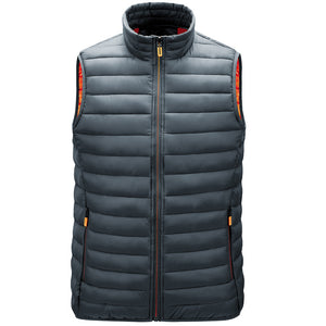 Men'S Autumn Stand-Up Collar Waistcoat Warm Vest