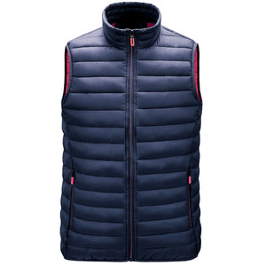 Men'S Autumn Stand-Up Collar Waistcoat Warm Vest