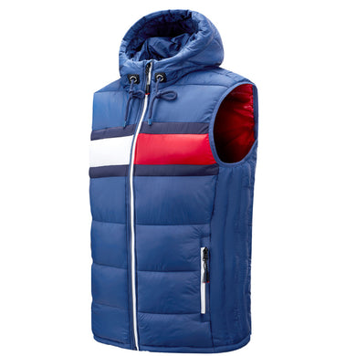 Men'S Autumn And Winter Vest Stitching Lightweight Cotton Jacket