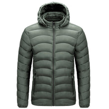 Load image into Gallery viewer, Men&#39;S Autumn And Winter Hooded Light Cotton Jacket