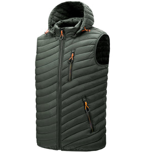 Men'S Cotton Hooded Zipper Warm Jacket