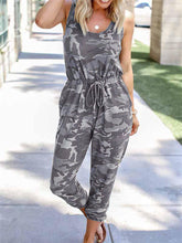 Load image into Gallery viewer, Camouflage Print High Waist Slim Fit Casual Vest Jumpsuit