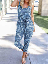 Load image into Gallery viewer, Camouflage Print High Waist Slim Fit Casual Vest Jumpsuit