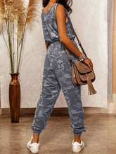 Load image into Gallery viewer, Camouflage Print High Waist Slim Fit Casual Vest Jumpsuit