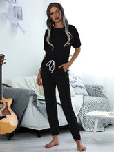 Load image into Gallery viewer, Women&#39;S Casual Solid Color Puff Sleeve Short Sleeve Two-Piece Suit