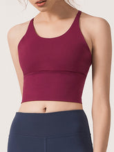 Load image into Gallery viewer, Pure Color Cross Yoga Sports Underwear Bra