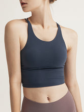 Load image into Gallery viewer, Pure Color Cross Yoga Sports Underwear Bra