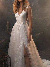 Load image into Gallery viewer, Women Slim Sleeveless Wedding Dress Evening Dress