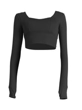 Load image into Gallery viewer, Yoga Wear Long Sleeve T-shirt Tight Sports Top