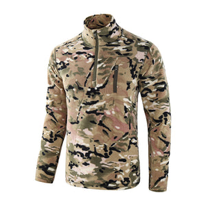 Men'S Spring And Autumn Leisure Outdoor Sports Tactical Fleece Top