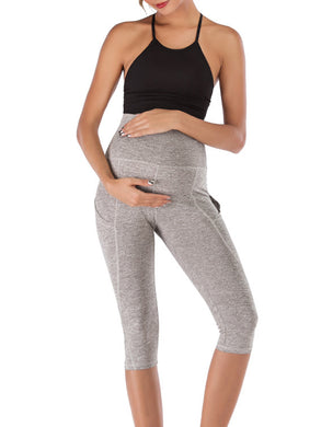 Maternity Solid Color Base Sports Yoga Pants