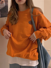 Load image into Gallery viewer, Fashion Casual Long Sleeve Round Neck Loose Sweatshirt