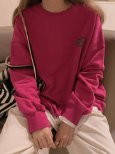 Load image into Gallery viewer, Fashion Casual Long Sleeve Round Neck Loose Sweatshirt