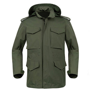 Men'S Autumn And Winter Tactical Waterproof Outdoor Mid-Length Jacket