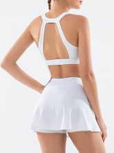 Load image into Gallery viewer, Two-piece Yoga Bra High Waist Hip-lifting Sports Short Skirt