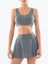 Load image into Gallery viewer, Two-piece Yoga Bra High Waist Hip-lifting Sports Short Skirt