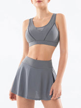 Load image into Gallery viewer, Two-piece Yoga Bra High Waist Hip-lifting Sports Short Skirt