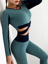 Load image into Gallery viewer, Sports Fitness High Waist Yoga Two-piece Suit