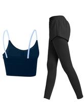 Load image into Gallery viewer, Sports Vest Shockproof Quick-drying Fitness Pants Yoga Two-piece Suit