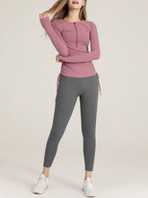 Load image into Gallery viewer, Two-piece Long-sleeved Quick-drying Top Yoga Pants