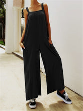 Load image into Gallery viewer, Sling Tube Top Loose Overalls Casual Solid Color Jumpsuit