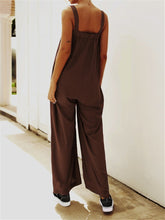 Load image into Gallery viewer, Sling Tube Top Loose Overalls Casual Solid Color Jumpsuit