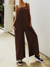 Load image into Gallery viewer, Sling Tube Top Loose Overalls Casual Solid Color Jumpsuit