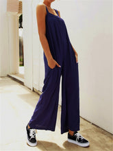 Load image into Gallery viewer, Sling Tube Top Loose Overalls Casual Solid Color Jumpsuit