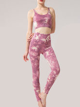 Load image into Gallery viewer, Tie-dye Printed High-elastic Yoga Sport Suit